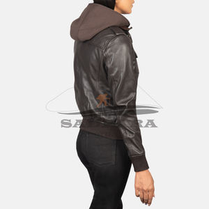Vente en gros de vestes abordables pour femmes vêtements d'extérieur en cuir élégants Design personnalisé en PU coupe confortable mode élégante pour toutes les saisons - Product Image 5