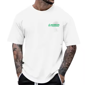 Camisetas de Hombre al por Mayor de Alta Calidad con Impresión de Logotipo Personalizado, Cuello Redondo, Manga Corta, Talla Grande, Ecológicas - Product Image 4