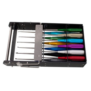 Curette ชั้นเก็บของฆ่าเชื้อที่ทำจากสแตนเลสอุปกรณ์ทางการแพทย์ที่จัดระเบียบเครื่องมือผ่าตัดแบบแมนนวลสำหรับคลินิกโรงพยาบาล - Product Image 3