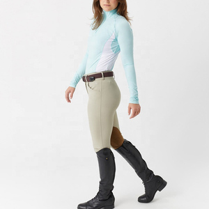 เสื้อโปโลทรงเข้ารูปสำหรับผู้หญิงเสื้อขี่ม้าแขนยาวทรงเข้ารูป - Product Image 3