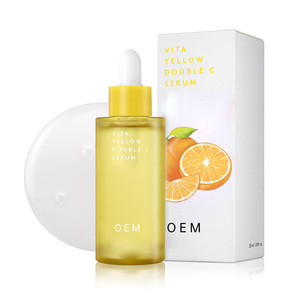 Sérum Double C avec 9 vitamines essentielles et acide hyaluronique de groseille indienne pour nourrir et raffermir la peau du visage - Product Image 1