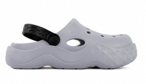 Chaussons d'intérieur en caoutchouc confortables, gris clair, semelle antidérapante, légers et durables, chaussures de maison pour hommes - Product Image 1