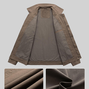 2025 Wholesale Customized 100% Cotton Breathable Long Sleeves <b>Canvas</b> Men's <b>Jackets</b> Man <b>Jackets</b> <b>Jacket</b> for man - Product Image 3