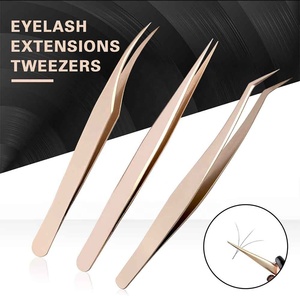 Kit de pinces à épiler pour extensions de cils en acier inoxydable à prix réduit, applicateur de cils, outils de maquillage - Product Image 3