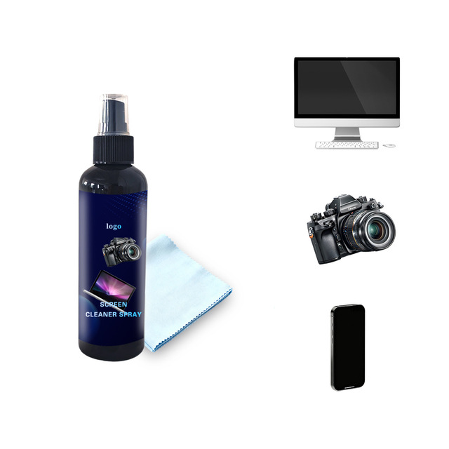 Natural Eco-Friendly Streak-Free Spray Screen Cleaning Kit with Cloth Included for LED LCD Large Monitors and Laptop