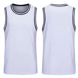 เสื้อบาสเก็ตบอลผู้ชายแบบสั่งทำ คอวี แขนกุด ระบายเหงื่อได้ดี แห้งเร็ว พิมพ์ลายแบบซับลิเมชั่น เสื้อผ้าผู้ใหญ่ ไซส์ใหญ่ - Product Image 3