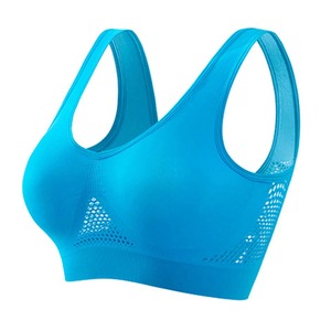 Sujetador deportivo transpirable Top Fitness Mujer Sujetador deportivo acolchado extraíble Correr Gimnasio Sujetadores push up sin costuras - Product Image 3
