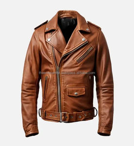Top Trending Transpirable y Cómodo Precio al por mayor Moda de invierno Oem Diseños Chaqueta de cuero genuino para hombres - Product Image 1