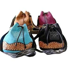 Sac seau bandoulière en daim style bohème moderne pour femme, portable, avec fermeture éclair, idéal pour l'automne - Product Image 3