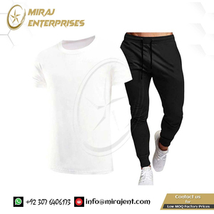 Fabricant d'Été Mode Marque de Loisirs Ensemble pour Hommes Survêtement Vêtements de Sport Survêtements pour Hommes T-shirt à Manches Courtes Ensemble de 2 Pièces - Product Image 2