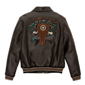 Article frais de vente en ligne Veste en cuir imperméable Veste en cuir de style zippé à col montant lourd - Product Image 2