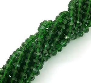 Cuentas sueltas de precio barato de fábrica Natural de alta calidad, cuentas de neumático de cristal facetado, cuentas de vidrio Rondelle para la fabricación de joyas - Product Image 3