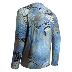 OEM 50 + UPF y protección UV camisas de pesca Spandex poliéster manga larga transpirable secado rápido camisa de pesca para hombres - Product Image 3