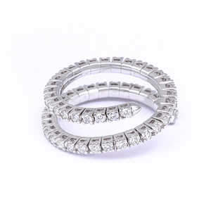 Bague en diamant en forme de serpentine - Product Image 3