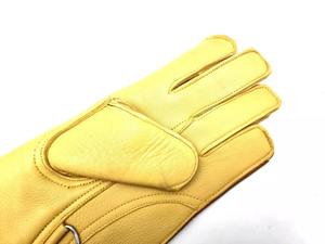 Gants en cuir nubuck de fauconnerie en cuir de vache pour la chasse aux aigles et aux oiseaux Gants longs Main gauche - Product Image 4
