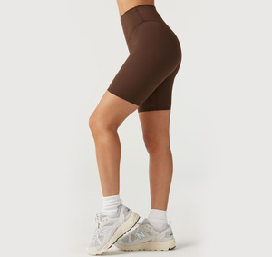 Collants marron taille haute extensibles unisexe pour le sport, le yoga, la course à pied, compression, coutures invisibles, grandes tailles - Product Image 1