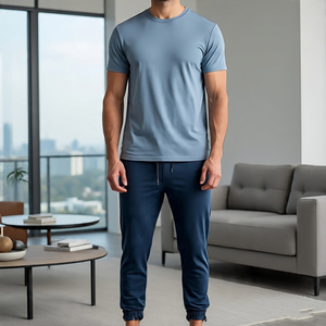 Chándal de verano para hombre, ejercicio para correr, camisetas y pantalones de manga corta, ropa deportiva, chándal para correr, traje para hombre - Product Image 4