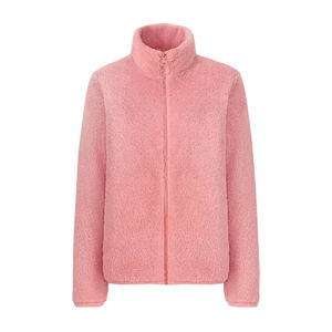 Gilet en peluche à carreaux en laine 2025 personnalisé pour femmes avec col montant et bouton décoration décontracté automne et hiver nouveau manteau - Product Image 5