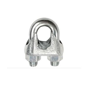 LEEMETAL Galvanized Malleable <b>Wire</b> <b>Rope</b> <b>Clips</b> US Type for General Industry Use 1/8"~1" Size - Product Image 1