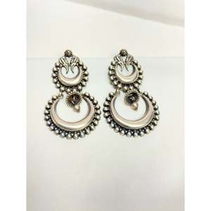 Tridha Chandbali <b>Earrings</b> 925 Silver Cultural Collectible Jewelry - Product Image 2