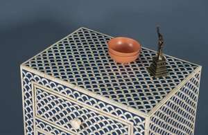 Meuble de rangement élégant en os incrusté, design unique, fait main, décoration d'intérieur, disponible au prix direct usine - Product Image 2