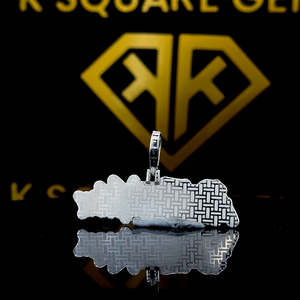 Lettre personnalisée Hip Hop pendentif, personnalisé votre lettre, hommes Hip Hop numéro pendentif, Moissanite pendentif, glace sur Hip Hop bijoux - Product Image 2