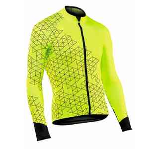Jersey de Ciclismo de manga larga para hombre de otoño, camisa de carreras de carretera transpirable amarilla fluorescente para Primavera, ropa de carreras de motocicletas - Product Image 5