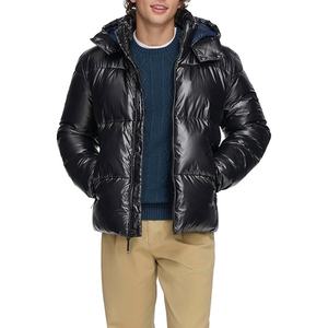 Blouson matelassé décontracté haut de gamme pour homme 2026, grande taille, en toile respirante, uni sur le devant, pour la collection hiver - Product Image 4