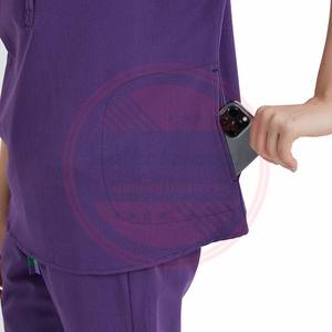 ชุดขัดเครื่องแบบโรงพยาบาลพร้อมกระเป๋า\ชุดสตรีชุดพยาบาลแพทย์ขัดเครื่องแบบชุด - Product Image 6