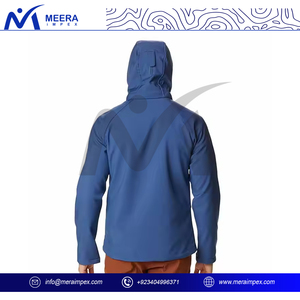 OEM Softshell <b>Jacket</b> for <b>Men</b> with Embroidered Logo Waterproof Windbreaker Style Outdoor <b>Jacket</b> for Sports or Promotional Use - Product Image 4