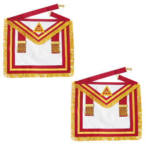 Delantal de rey de Arco Real irlandés de alta calidad con flecos Delantal de Regalia de Masones de bajo precio - Product Image 6