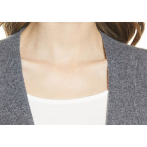 Cardigan Invernale Nordstrom Taglia Unica in Cashmere Riciclato, Traspirante, Casual, Grigio Scuro Mélange, Lavorato a Maglia con Decorazione a Bottoni sul Davanti - Product Image 2