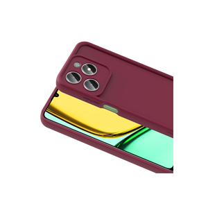 Étui Netzy Realme C61 SAFA, motif ananas, coque arrière en silicone, anti-traces de doigts, protection de l'appareil photo en PC dur, couleur Damson - Product Image 5