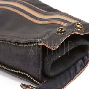 แจ็กเก็ตหนังมอเตอร์ไซด์สำหรับฝึกซ้อมเสื้อแจ็กเก็ตมอเตอร์ไซด์หนัง100% แท้บริการ OEM - Product Image 4