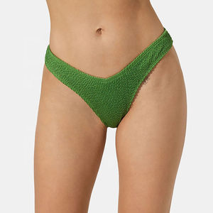 Fabricante de Trajes de Baño, Conjuntos de Bikini Personalizados para Mujer, Bikini de Satén Brillante con Tiras, Conjunto de Bikini para Mujer con OEM - Product Image 4