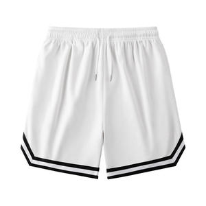 Shorts de basket-ball en laine pour hommes, style estival, à séchage rapide, motif uni, design décontracté pour le fitness et les sports de plein air - Product Image 1