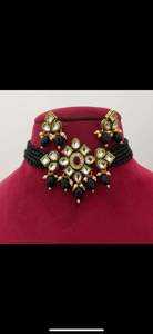 สร้อยคอโช้คเกอร์ Kundan ของผู้ผลิตอินเดียทำจากสเตนเลสชุบทองสำหรับงานแต่งงานชุดเจ้าสาวออกแบบได้ตามต้องการจำนวนมาก - Product Image 2