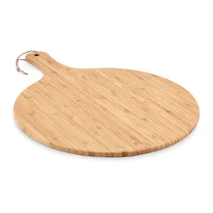 Sustainable Round Bamboo Cutting Board for Merchandising Eco-Friendly Chopping <b>Block</b> - Product Image 4