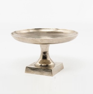 Bol sur piédestal en laiton vintage, support décoratif pour fruits et desserts, centre de table moderne pour la maison, décoration de fête de mariage, style d'hôtel - Product Image 2