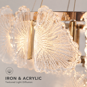 Lustre moderne en fer à double couche, anneau rond, LED tricolore, décoration intérieure pour salon, salle à manger, 80cm, 50cm, 14cm - Product Image 4