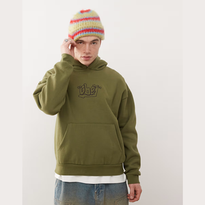 Hombres Casual Ecológico Verde Vendedores de ropa al por mayor Hombres Jersey Sudaderas con capucha impresas Hombres Sudadera con capucha Bangladesh OEM/ODM Ropa - Product Image 3