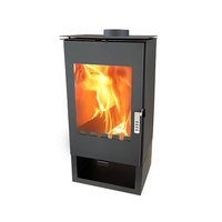 Cheminées à bois autoportantes de 7,5 kW au design moderne, best-seller, en acier de haute qualité pour le chauffage intérieur des chambres et des villas