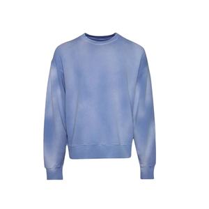 เสื้อสเวตเชิ้ตผู้ชายคอกลมพิมพ์ลายกราฟิกโลโก้แบบกำหนดเอง ทรงโอเวอร์ไซส์ ฟอกสีแบบซันเฟด ผ้าฝ้ายเฟรนช์เทอร์รี่ 100% - Product Image 5