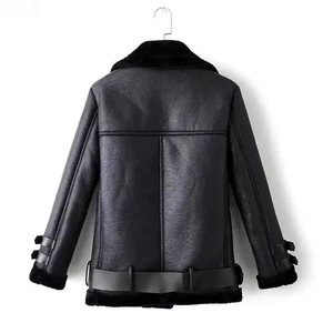 Chaquetas de Cuero Premium para Mujer, Chaqueta de Cuero de Manga Larga, Diseño OEM, Logotipo Personalizado, Chaquetas de Cuero al por Mayor para Mujer - Product Image 6