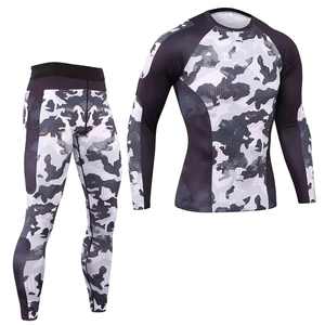 ชุดแรชการ์ดสำหรับออกกำลังกาย ขายส่ง รับผลิตแบบ OEM/ODM โรงงานผลิตชุดกีฬา ชุดแรชการ์ดจำนวนมากพร้อมบริการพิมพ์ลายตามสั่ง - Product Image 1