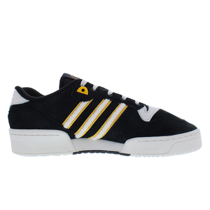 Scarpe da uomo Adidas Rivalry Low Colore: Nero Core/Bianco Cloud/Oro Team College 100% autentiche - Product Image 2