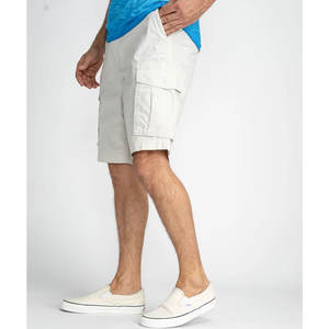 Pantalones cortos Cargo informales para hombre 100% algodón de secado rápido al por mayor hechos a medida OEM transpirables ecológicos con colores de patrón sólidos - Product Image 5