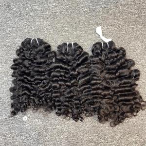 Extensions de cheveux vierges vietnamiens, cheveux humains bruts, tissage double trame à la machine, toutes couleurs, teintables, 100g, provenant du Vietnam, bouclés birmans - Product Image 2