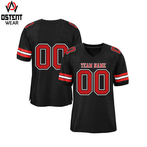 Maillot de football américain sur mesure en gros, haute qualité, 100 % polyester, respirant, séchage rapide, impression par sublimation, service OEM - Product Image 3