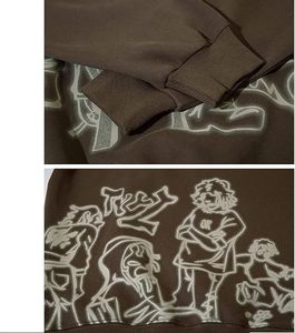 Sweat à capuche épais 100 % coton pour homme, personnalisable avec logo brodé, écologique, en polaire, coupe oversize, vente en gros pour l'hiver - Product Image 4